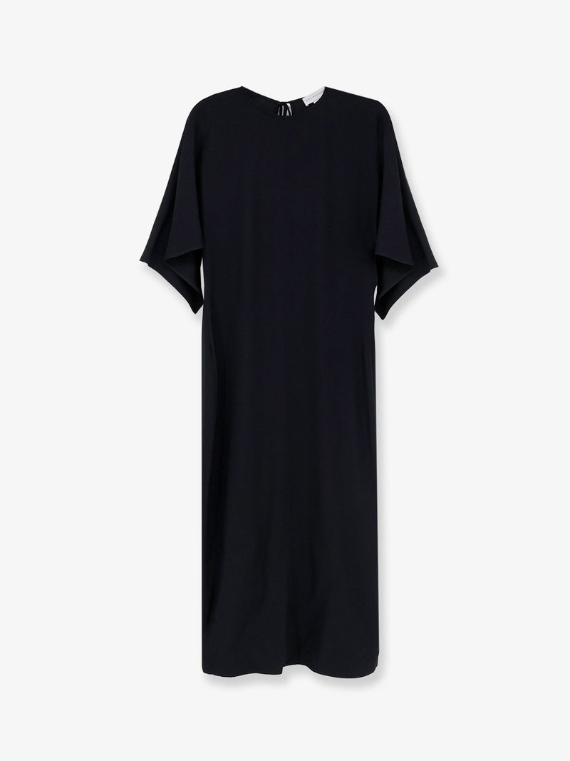 Stella Mccartney Vestido Stella McCartney de Acetato Viscosa Negro - World Class Fashion
