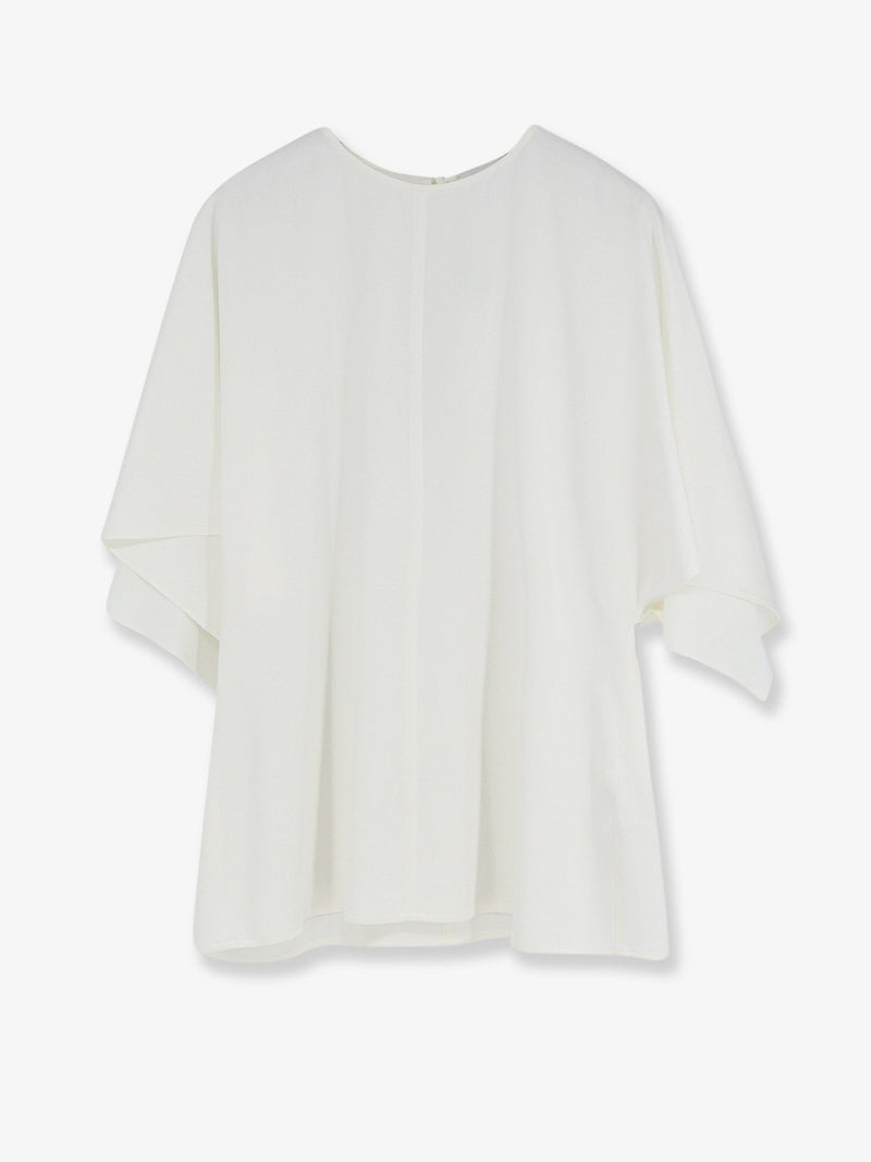 Stella Mccartney Stella McCartney Handkerchief Satin Top White - World Class Fashion