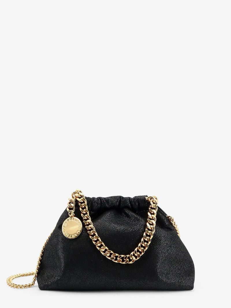 Stella Mccartney Stella McCartney Falabella Mini Shaggy Deer Crossbody Black - World Class Fashion