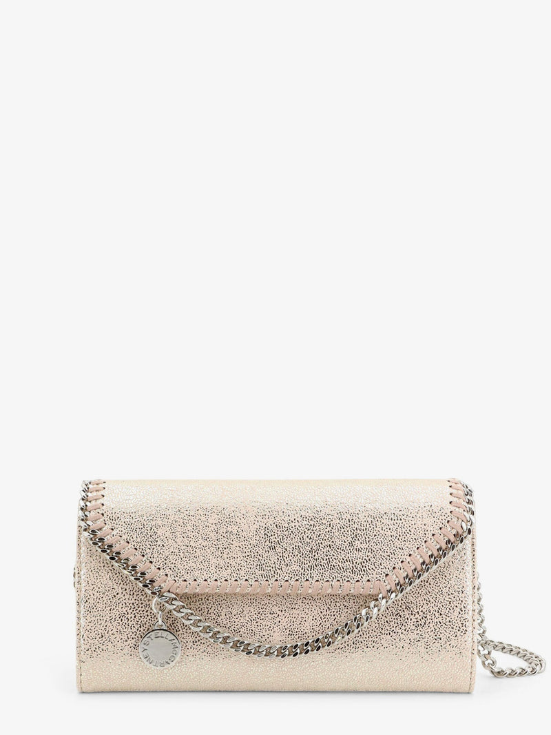 Stella Mccartney Stella McCartney Falabella Continental Wallet Beige - World Class Fashion