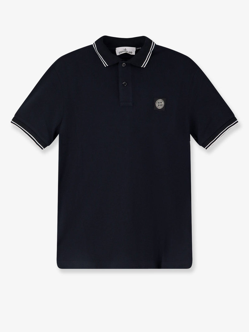 Stone Island Stone Island Organic Cotton Polo Shirt Blue - World Class Fashion