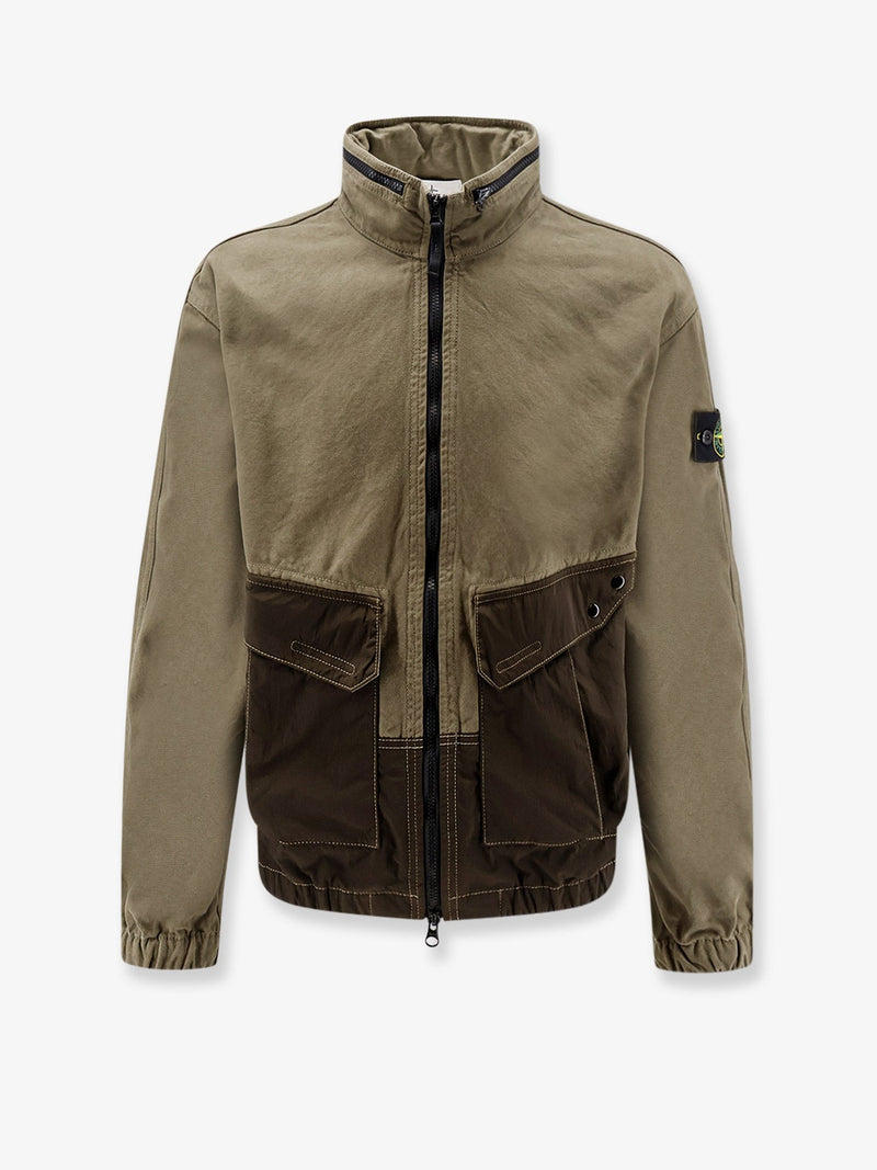 Stone Island Stone Island Organic Cotton Jacket With Nylon Hood - World Class Fashion