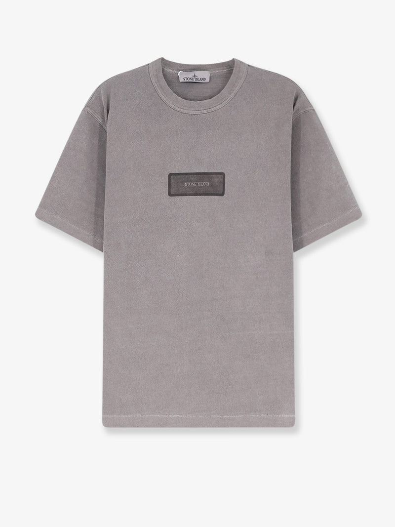 Stone Island Stone Island Cotton T-Shirt Grey Men - World Class Fashion