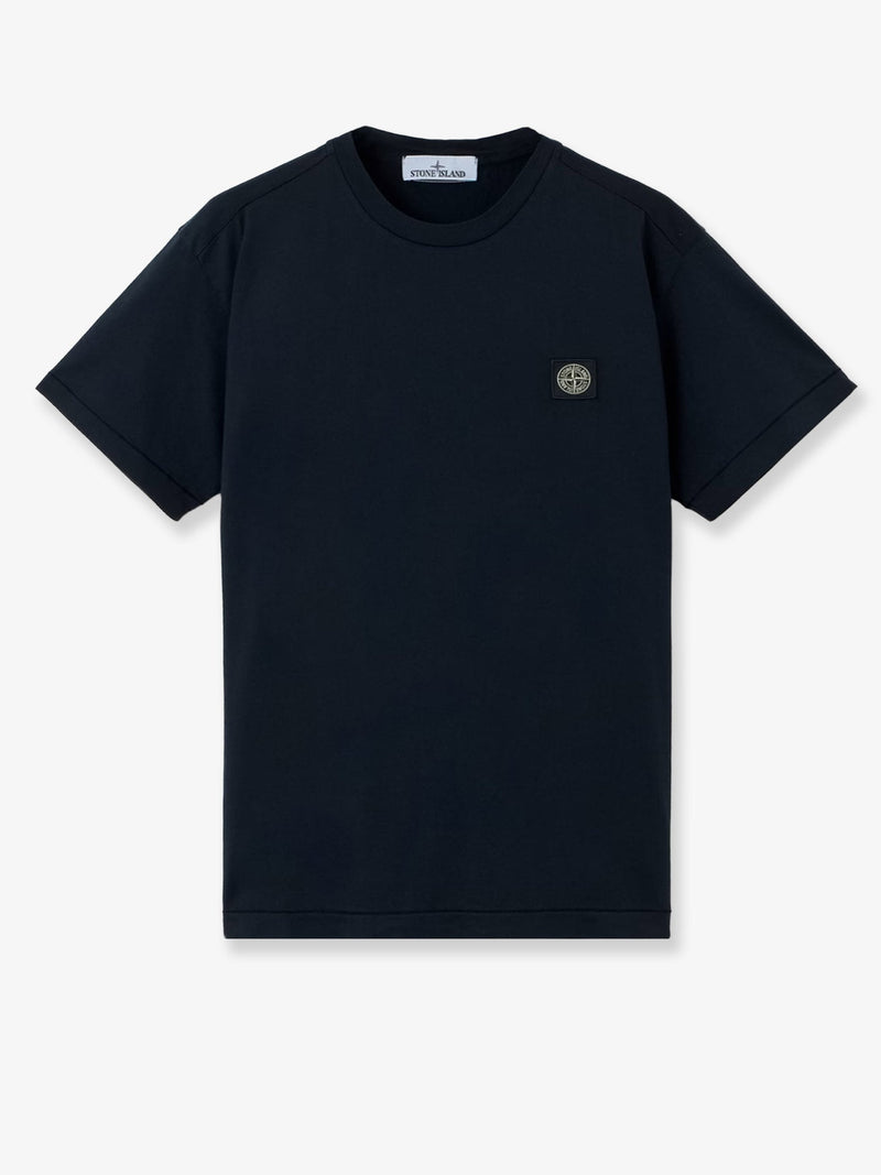 Stone Island Stone Island Cotton T-Shirt Blue Men - World Class Fashion