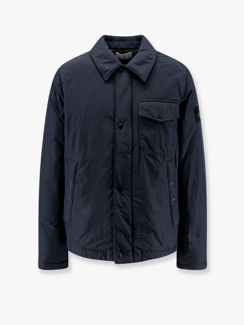 Stone Island Stone Island Micro Reps Nylon Padded Jacket Blue - World Class Fashion