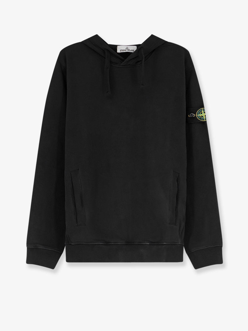 Stone Island Stone Island Organic Cotton Sweatshirt Black - World Class Fashion
