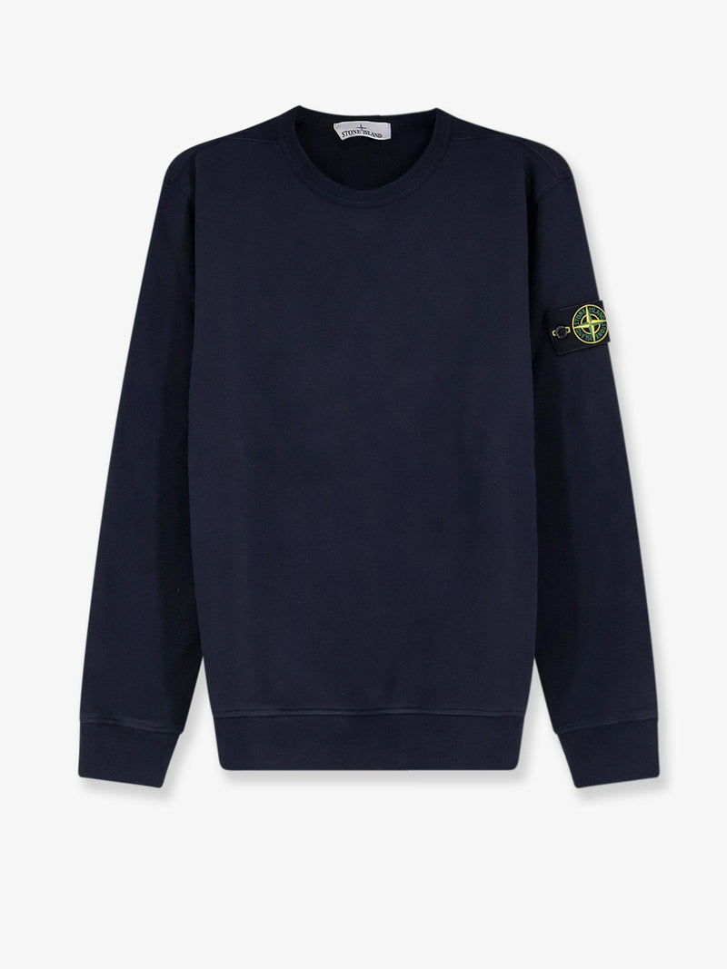 Stone Island Stone Island Organic Cotton Sweatshirt Black - World Class Fashion