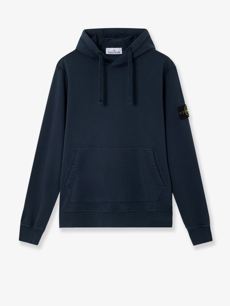 Stone Island Stone Island Cotton Sweatshirt With Side Logo Patch - World Class Fashion