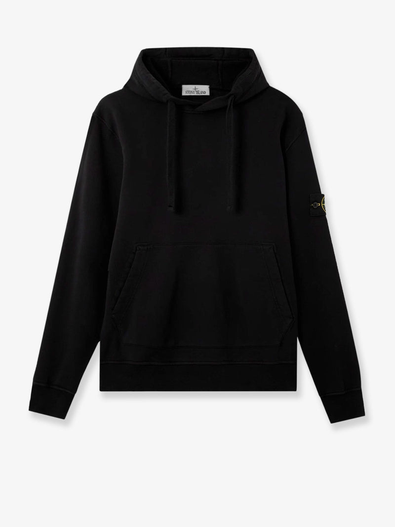 Stone Island Stone Island Cotton Sweatshirt With Side Logo Patch - World Class Fashion