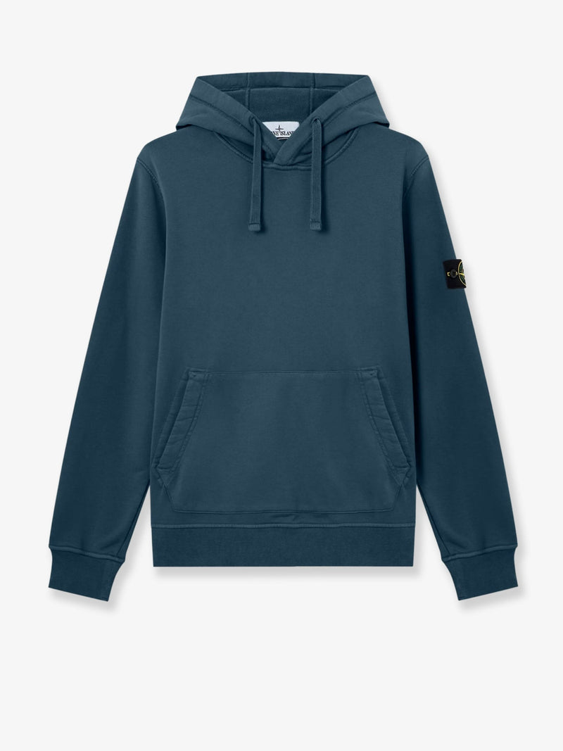 Stone Island Stone Island Cotton Sweatshirt With Side Logo Patch - World Class Fashion