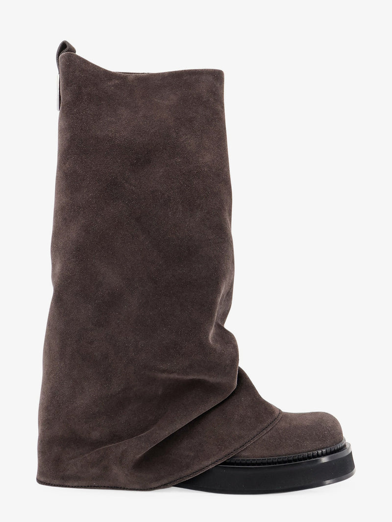 The Attico The Attico Robin Suede Boots Grey - World Class Fashion