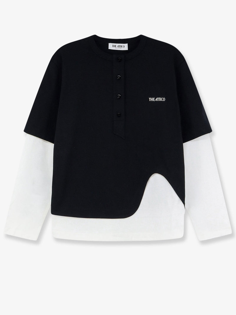 The Attico The Attico Cotton T-Shirt With Embroidered Logo On The Front - World Class Fashion