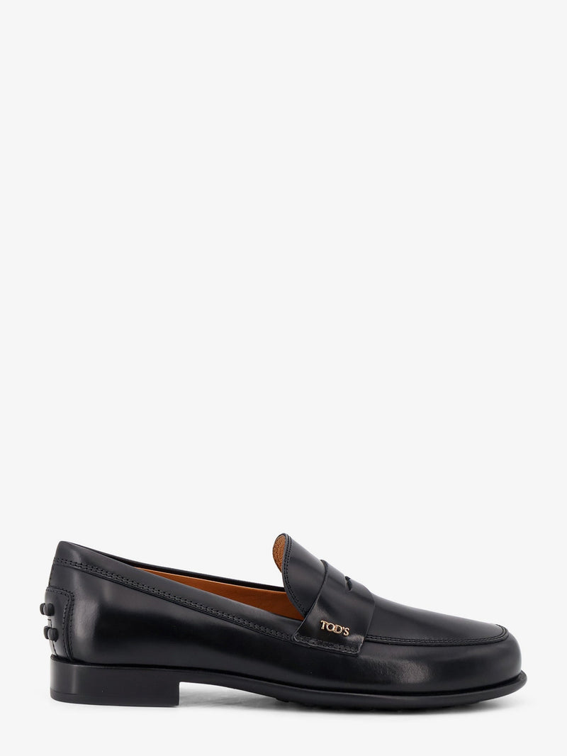 Tod’s Tod's Leather Loafers with Gommini Detail Black Women - World Class Fashion