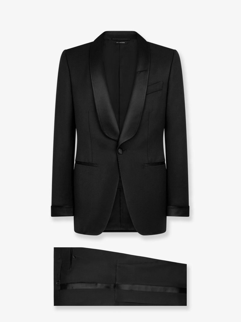 Tom Ford Tom Ford Stretch Virgin Wool Tuxedo Black Men - World Class Fashion