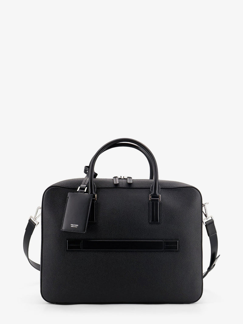 Tom Ford Tom Ford Leather Work Bag Black Men - World Class Fashion