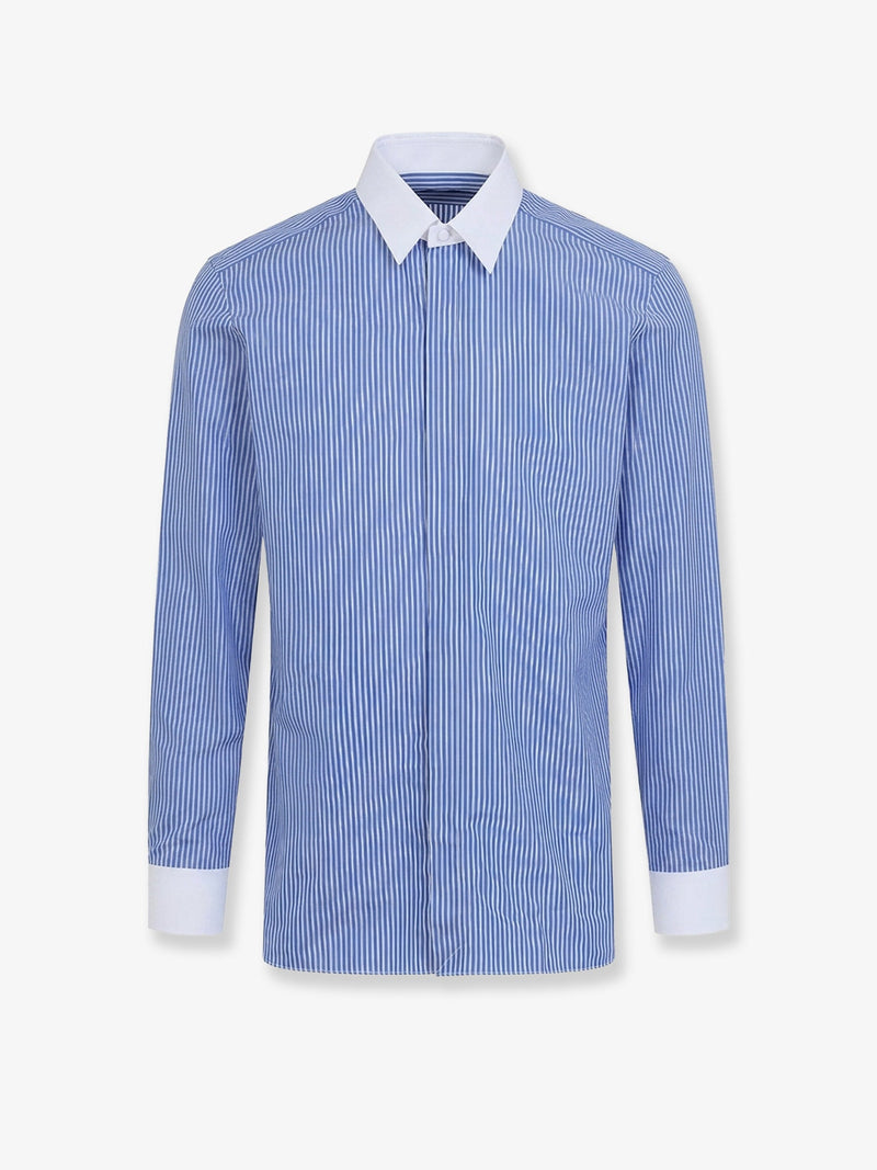 Tom Ford Tom Ford Striped Cotton Shirt Blue - World Class Fashion