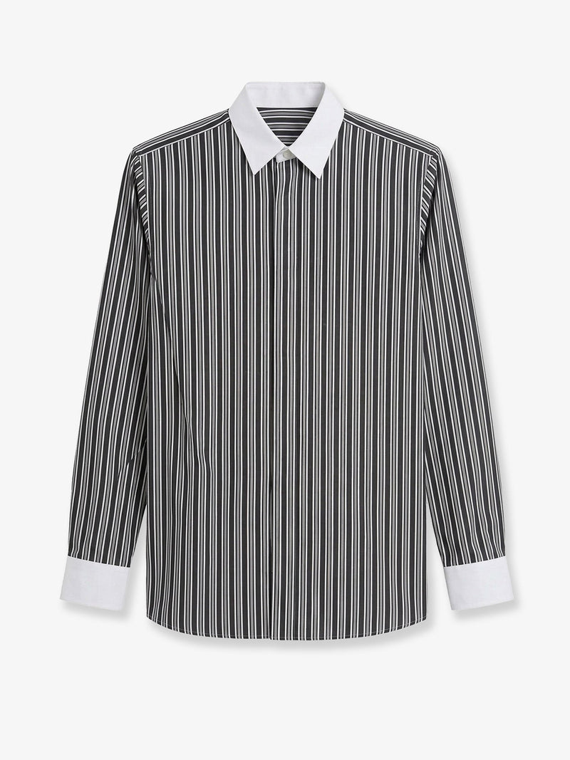 Tom Ford Tom Ford Striped Cotton Shirt Black - World Class Fashion
