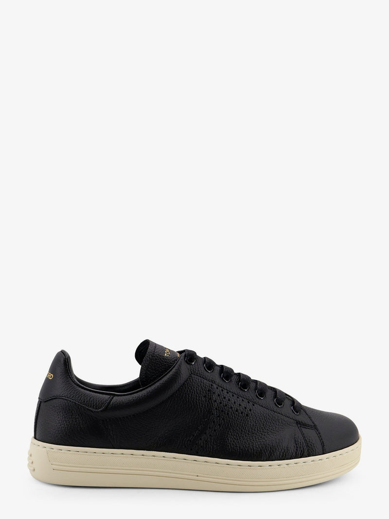 Tom Ford Tom Ford Warwick Leather Sneakers Black - World Class Fashion