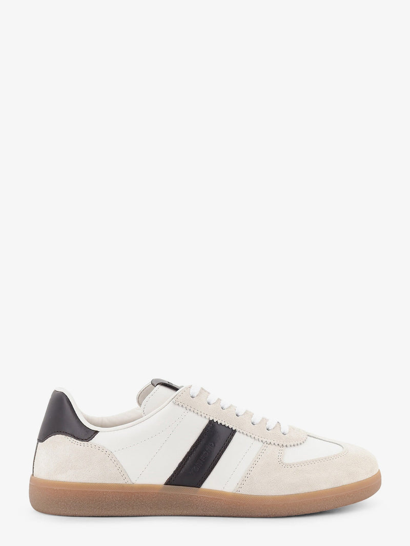 Tom Ford Tom Ford Archer Suede and Leather Sneakers White - World Class Fashion