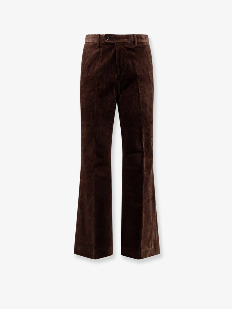 Tonywack Tonywack Flared Corduroy Trousers Deep Brown - World Class Fashion