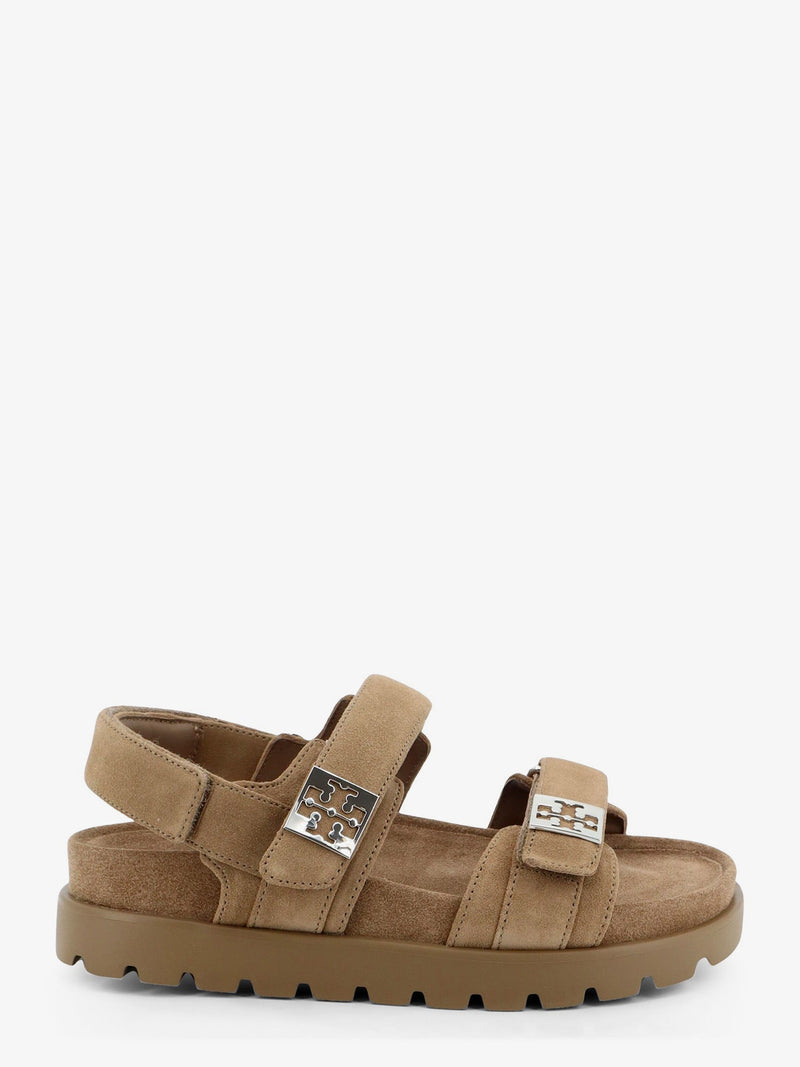 Tory Burch Tory Burch Mellow Sport Suede Sandals Brown - World Class Fashion