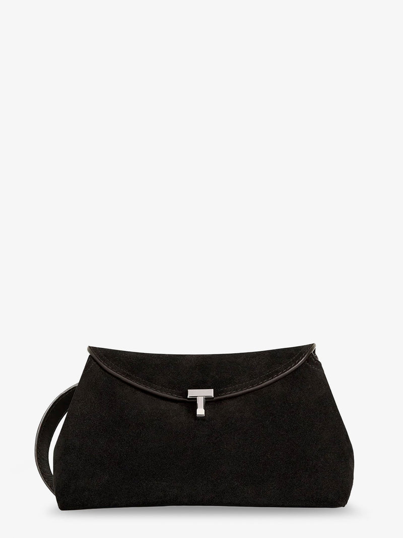 Toteme Toteme T-Lock Suede Handbag Brown - World Class Fashion