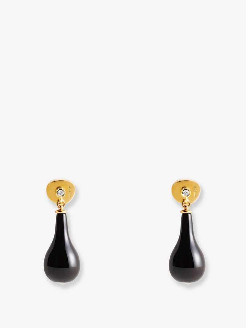 Toteme Toteme Onyx Drops Brass Earrings Black - World Class Fashion