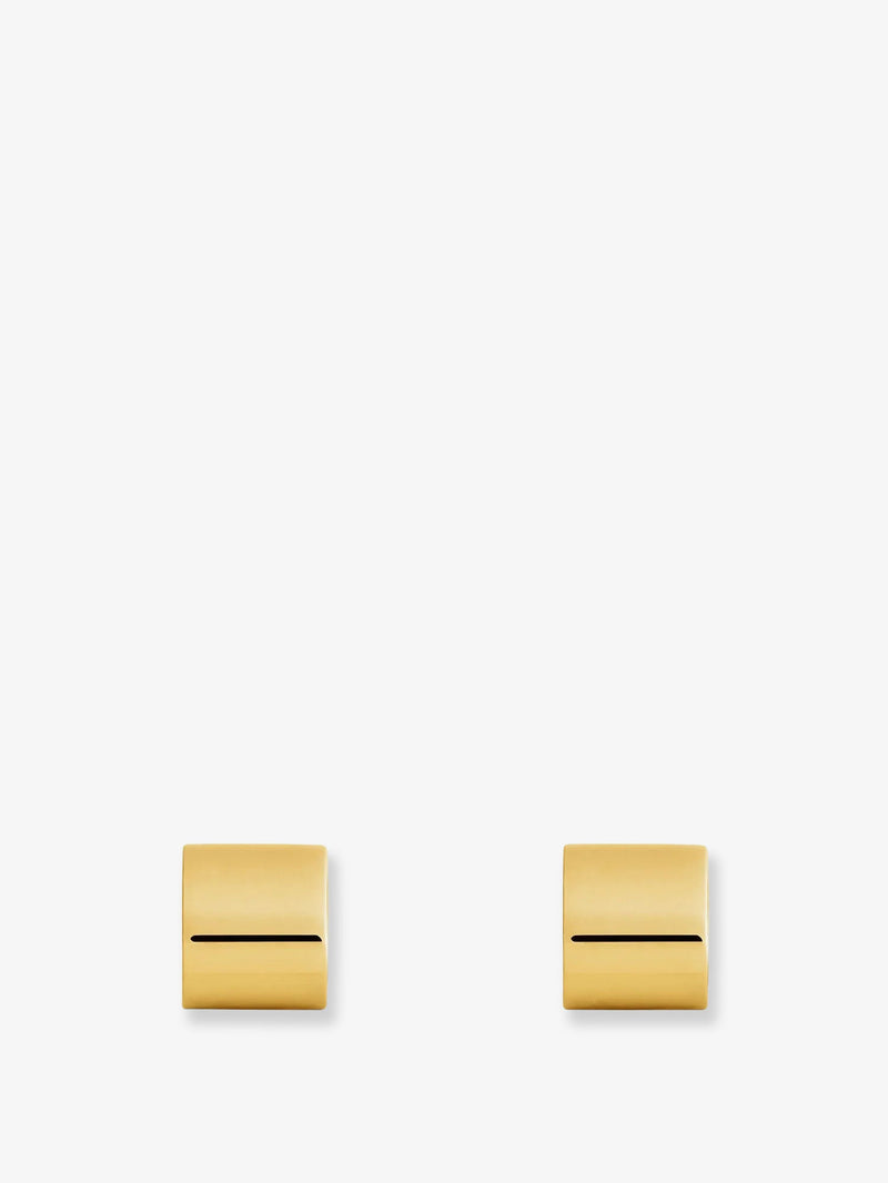 Toteme Toteme Brass Huggie Earrings Gold - World Class Fashion