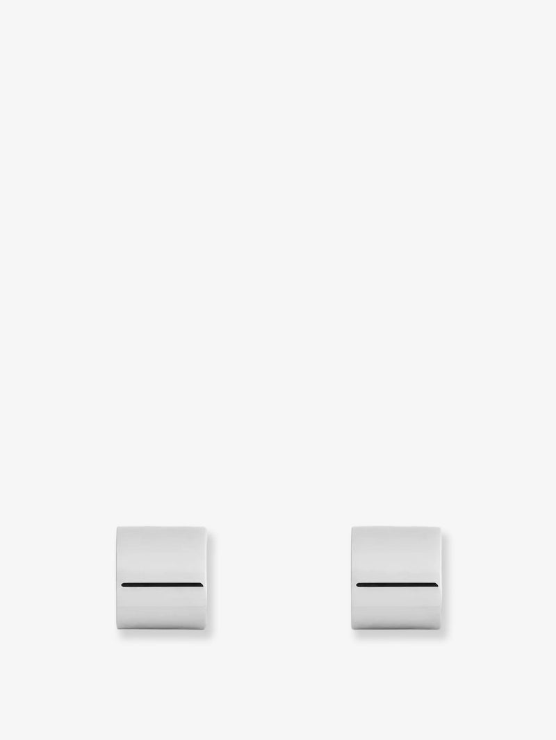 Toteme Toteme Brass Huggie Earrings Silver - World Class Fashion