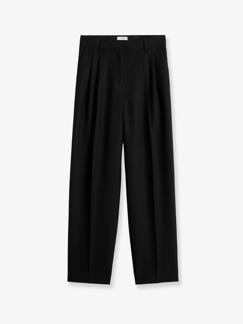 Toteme Toteme Wool Blend Tailored Trousers Black - World Class Fashion