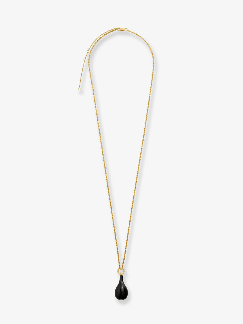 Toteme Toteme Onix Drop Necklace Gold - World Class Fashion