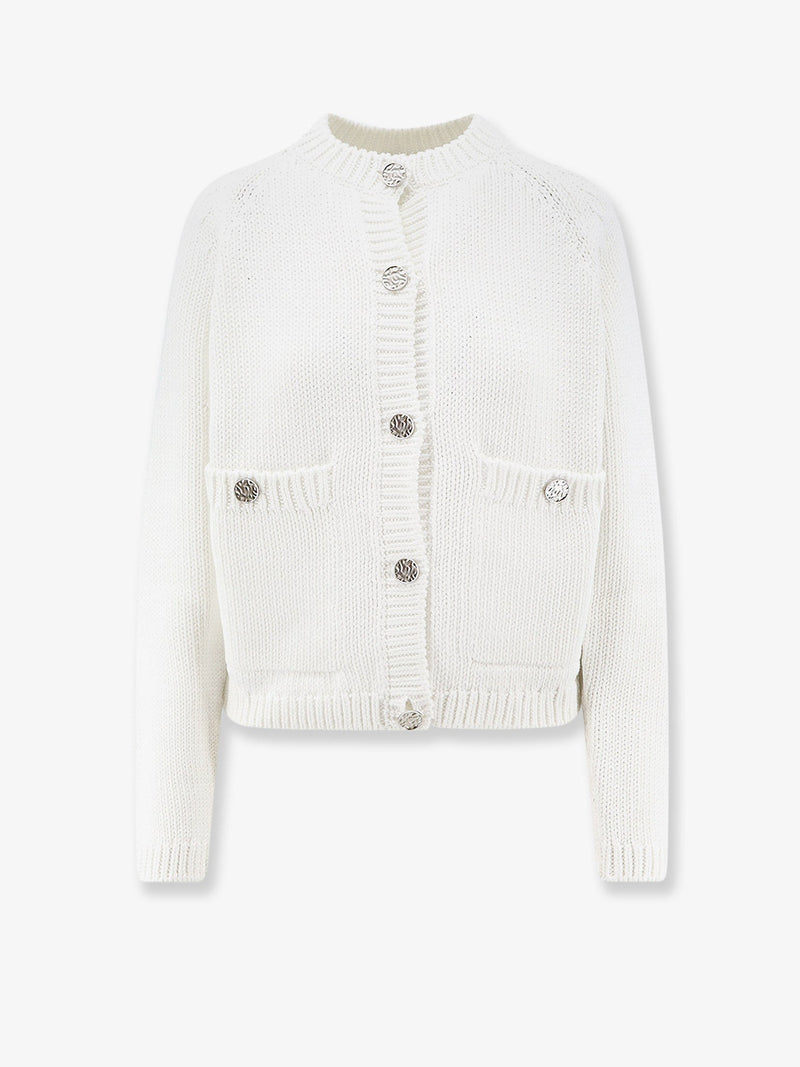 Toteme Toteme Organic Cotton Cardigan White - World Class Fashion