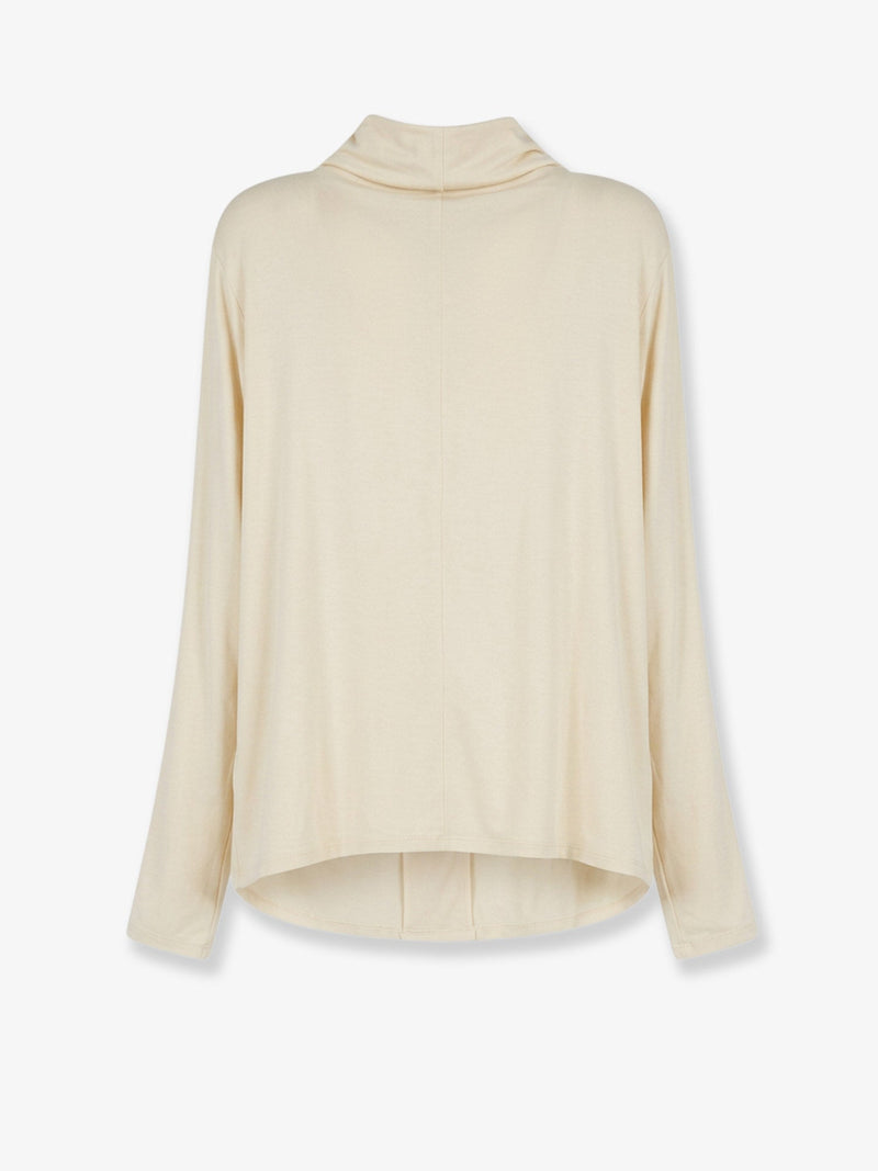 Toteme Toteme Cowl Neck Viscose Shirt White - World Class Fashion