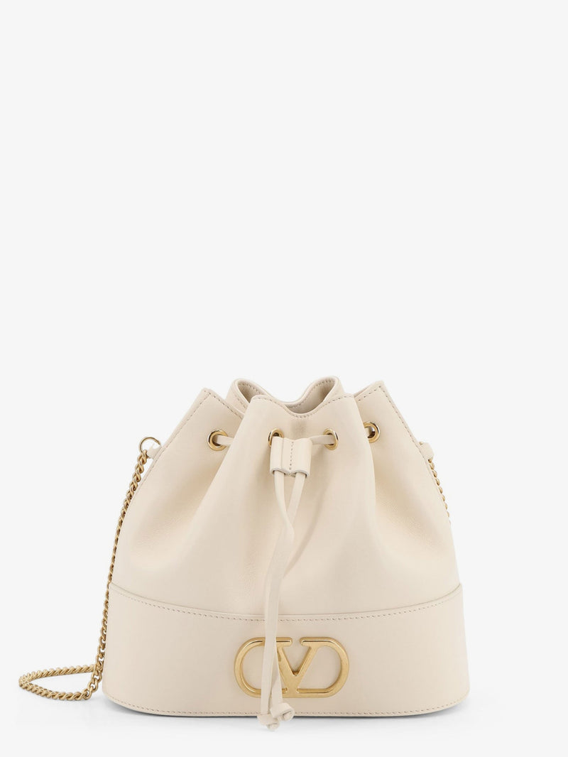 Valentino Garavani Valentino Garavani Vlogo Signature Leather Bucket Bag - World Class Fashion