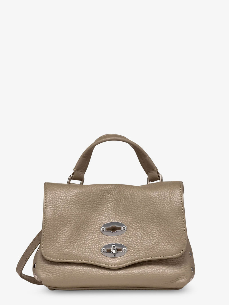 Zanellato Zanellato Postina® Baby Hammered Leather Bag Grey - World Class Fashion