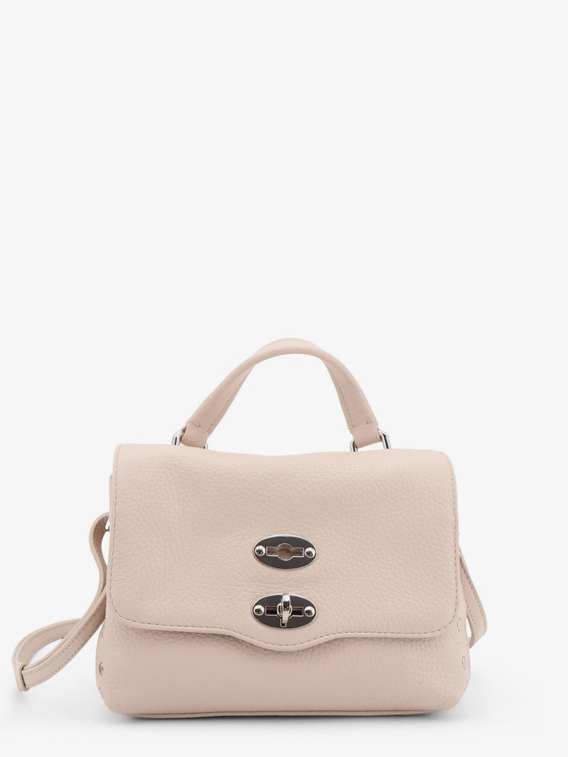 Zanellato Zanellato Postina® Baby Hammered Leather Crossbody Bag White - World Class Fashion