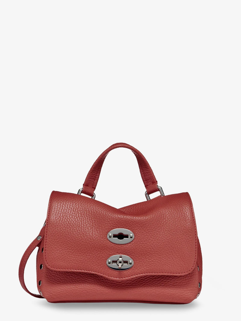 Zanellato Zanellato Postina® Baby Hammered Leather Crossbody Bag Brown - World Class Fashion