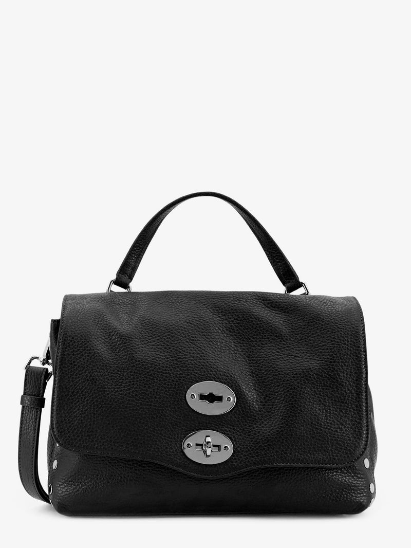 Zanellato Zanellato Postina® S Textured Leather Crossbody Bag Black - World Class Fashion