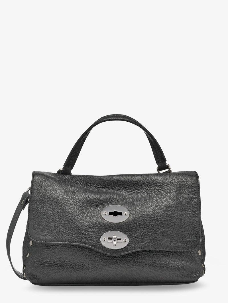 Zanellato Zanellato Postina S Leather Crossbody Bag Grey - World Class Fashion