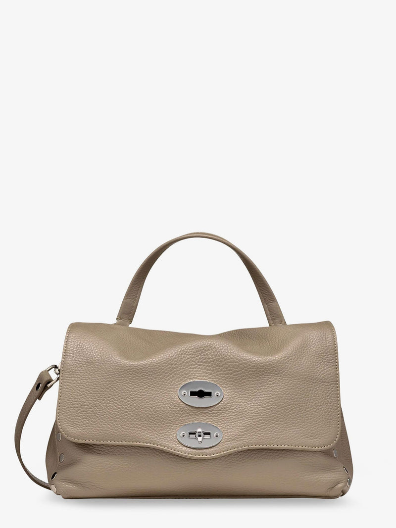 Zanellato Zanellato Postina® S Textured Leather Crossbody Bag Beige - World Class Fashion