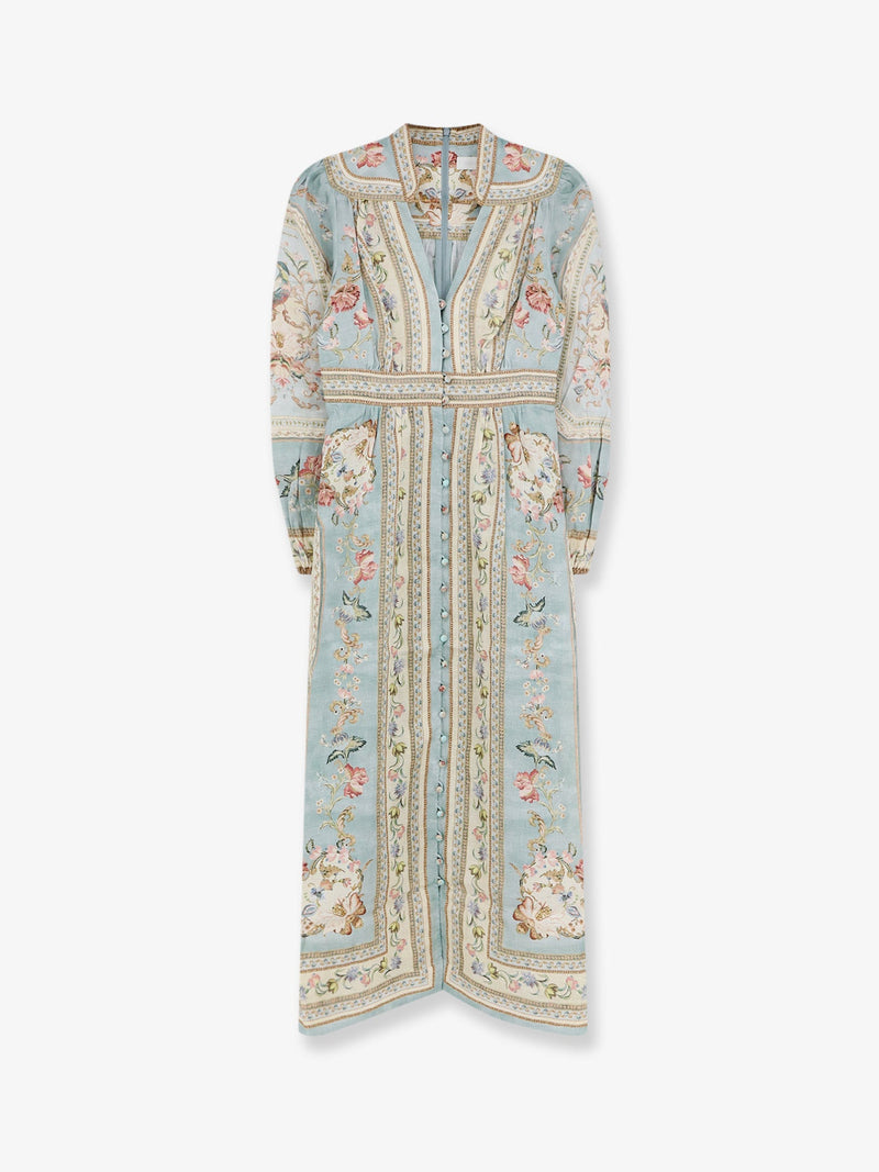 Zimmermann Zimmermann Roselight Linen Dress Multicolor - World Class Fashion