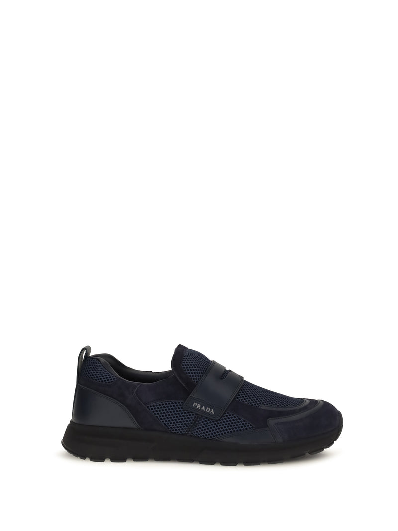 Prada Prada Sport Mesh Loafers Blue Men - World Class Fashion