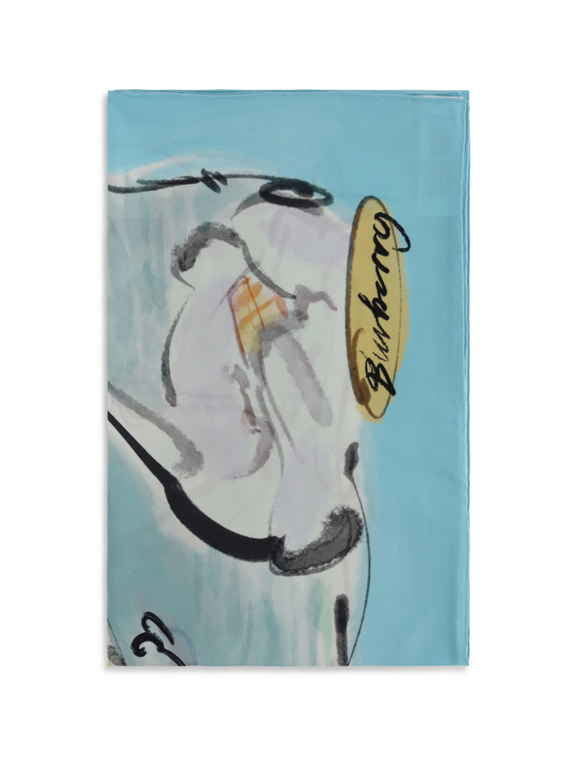 Burberry Burberry Swan Lake Silk Scarf - World Class Fashion