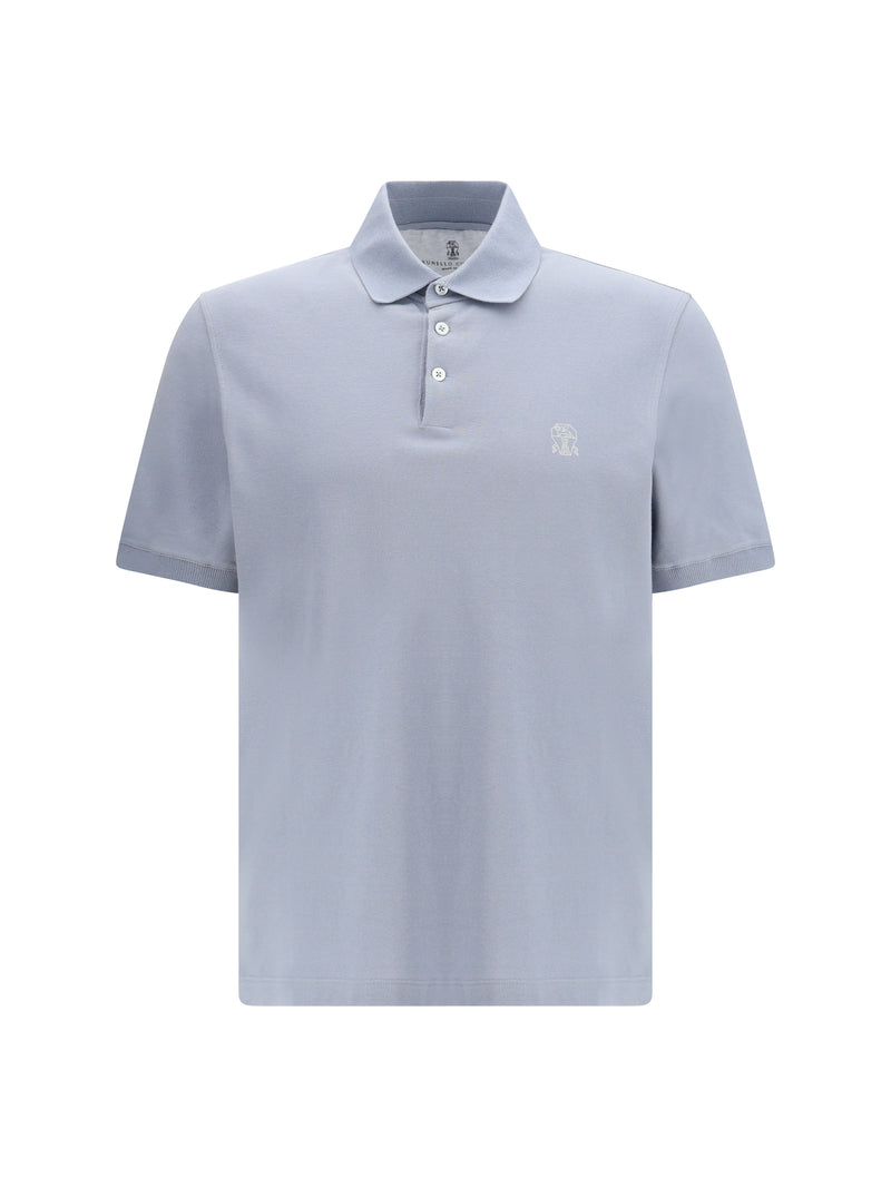 Brunello Cucinelli Brunello Cucinelli Cotton Polo Carta Zucchero+Perla - World Class Fashion