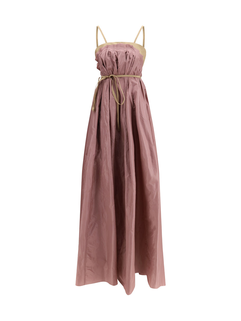 Di Stavnitser Di Stavnitser Taffeta Maxi Dress Pink - World Class Fashion