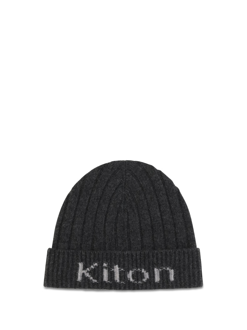 Kiton Kiton Wool Beanie Hat Grey Men - World Class Fashion