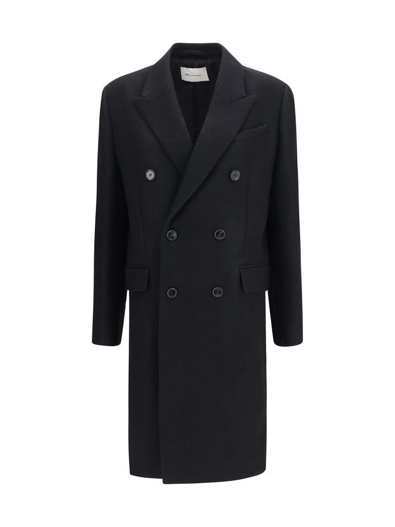 AMI Paris AMI Paris Double-breasted Wool Coat Noir Women - World Class Fashion