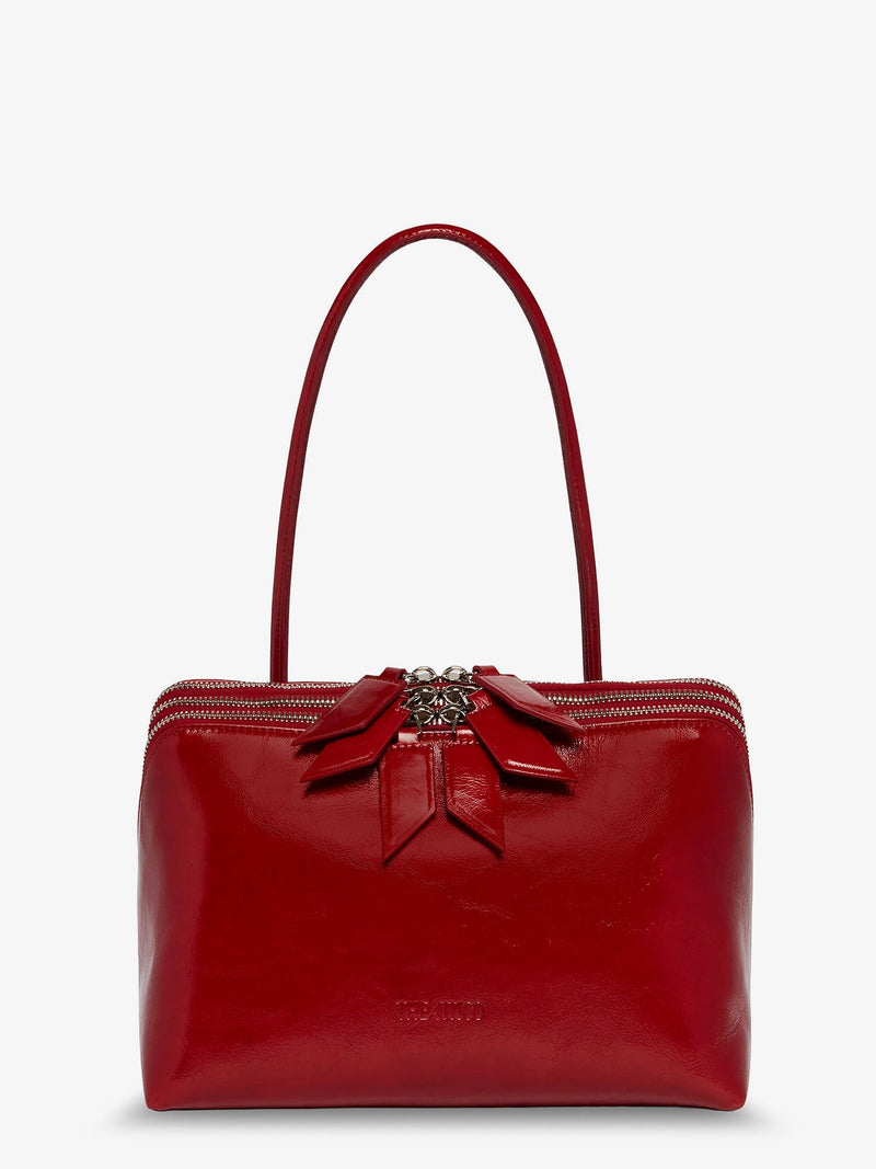 The Attico The Attico L'Altra Di Milano Shiny Leather Shoulder Bag - World Class Fashion
