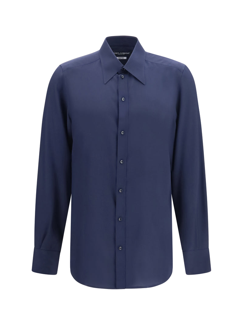 Dolce & Gabbana Dolce & Gabbana Gold Crêpe De Chine Shirt - World Class Fashion