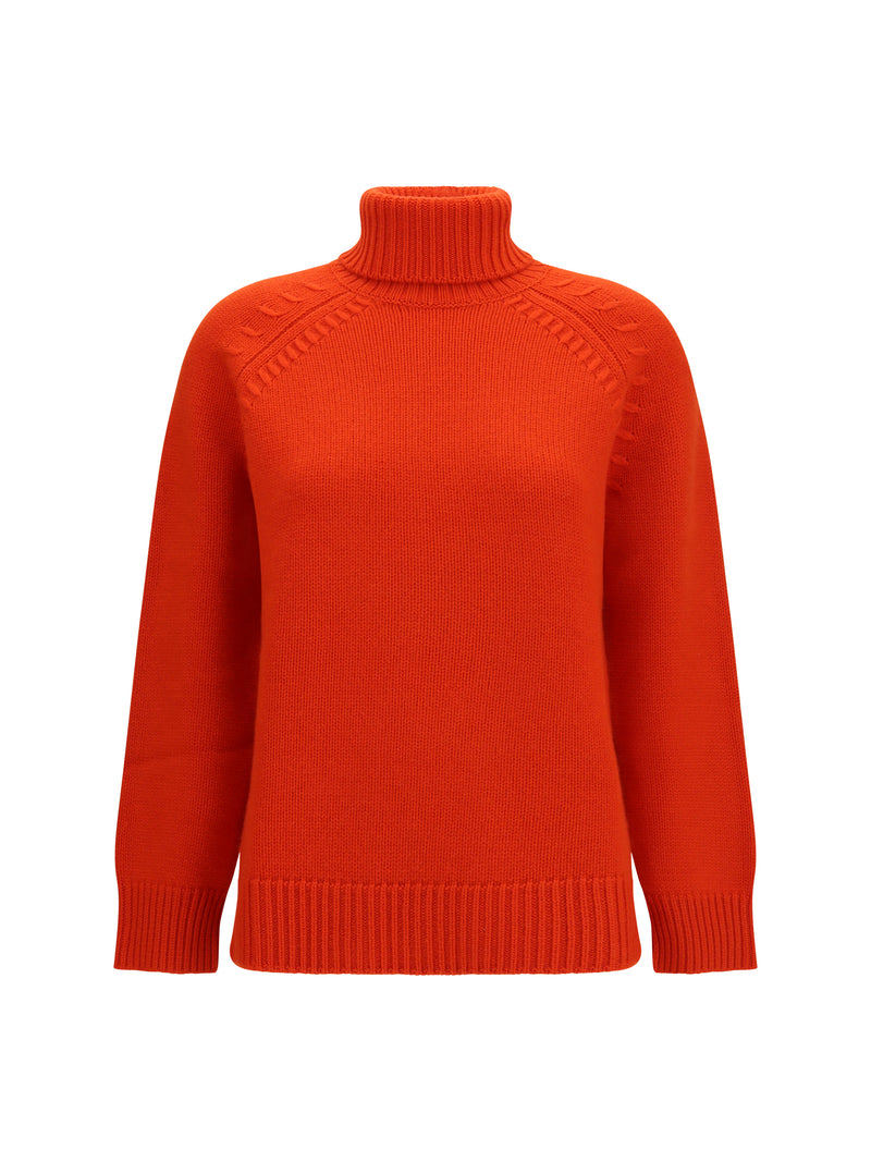 P.a.r.o.s.h. P.a.r.o.s.h. Turtleneck Cashmere Sweater Orange - World Class Fashion